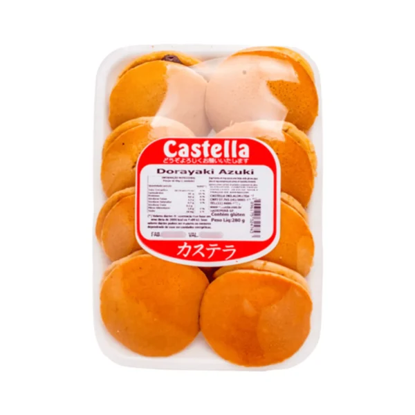 DOCE JAPONÊS DORAYAKI SABOR FEIJÃO AZUKI 280G - CASTELLA