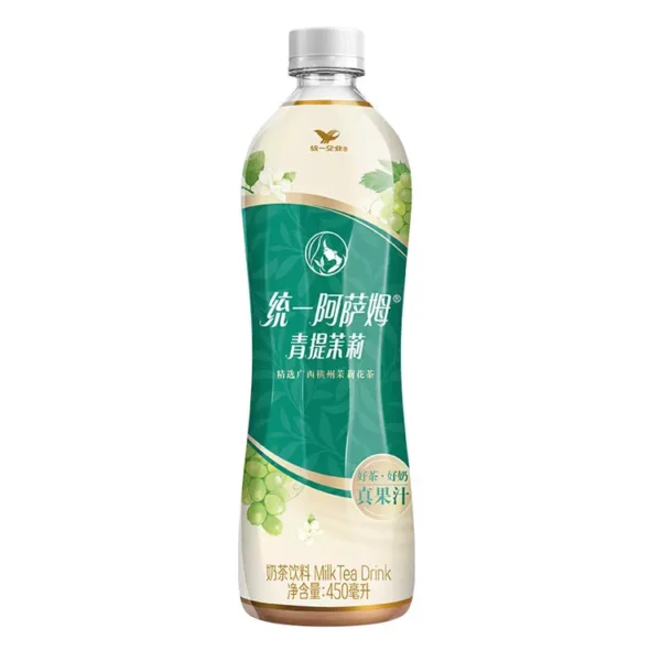 CHÁ COM LEITE JASMIN COM UVA VERDE 450ML - TY 阿萨姆奶茶 青提茉莉 COD:6925303789183