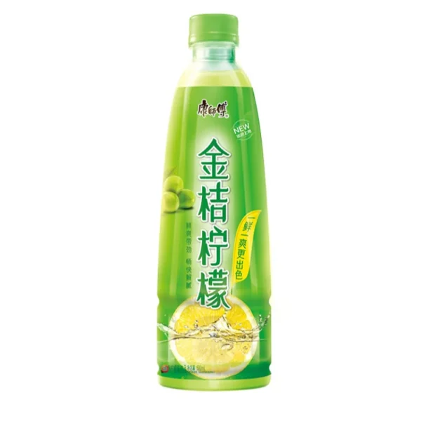 REFRESCO SABOR KINKAN E LIMÃO 500ML - MASTER KONG 金桔柠檬 COD:6973870131676