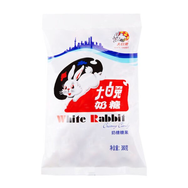 BALA DE LEITE WHITE RABBIT 144G 大白兔奶糖 COD:6922024730029