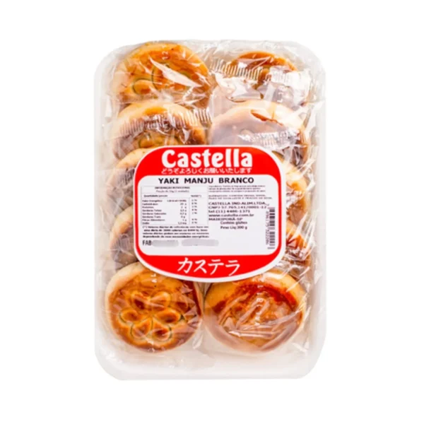 DOCE JAPONÊS YAKI MANJU SABOR FEIJÃO BRANCO 300G - CASTELLA