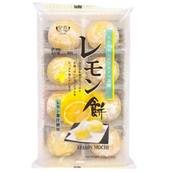 DOCE DE ARROZ MOTI SABOR LIMÃO 216G - ROYAL FAMILY 皇族 水果大幅柠檬味 COD:4711931008121