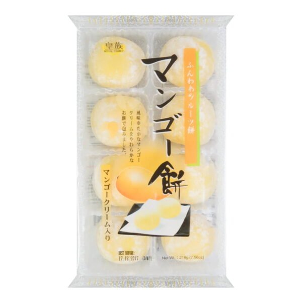 DOCE DE ARROZ MOTI SABOR MANGA 216G - ROYAL FAMILY 皇族 水果大幅芒果味 COD:4711931008121