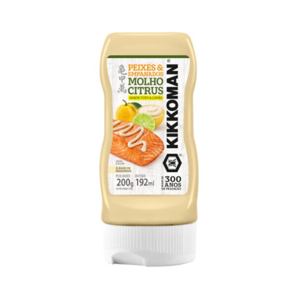MOLHO CITRUS A BASE DE MAIONESE SABOR YUZU E LIMÃO 200G - KIKKOMAN COD:7896299100148