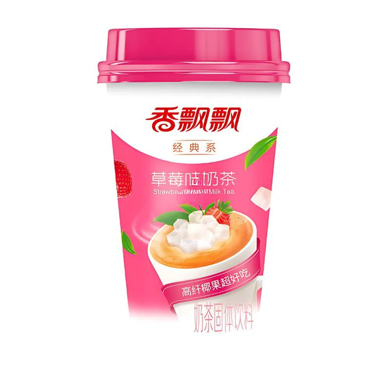 CHÁ COM LEITE SABOR MORANGO 80G - XIANG PIAO PIAO COD:6938888888868