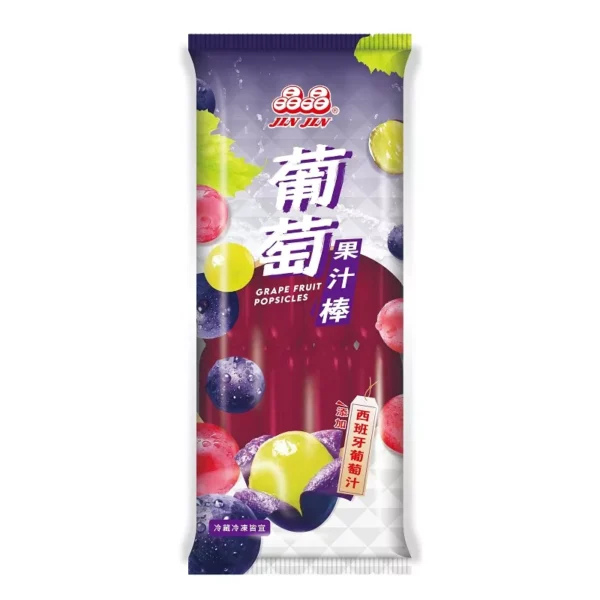 GELADINHO DE FRUTAS SABOR UVA 680G - JIN JIN 晶晶葡萄棒 COD:4710298230343
