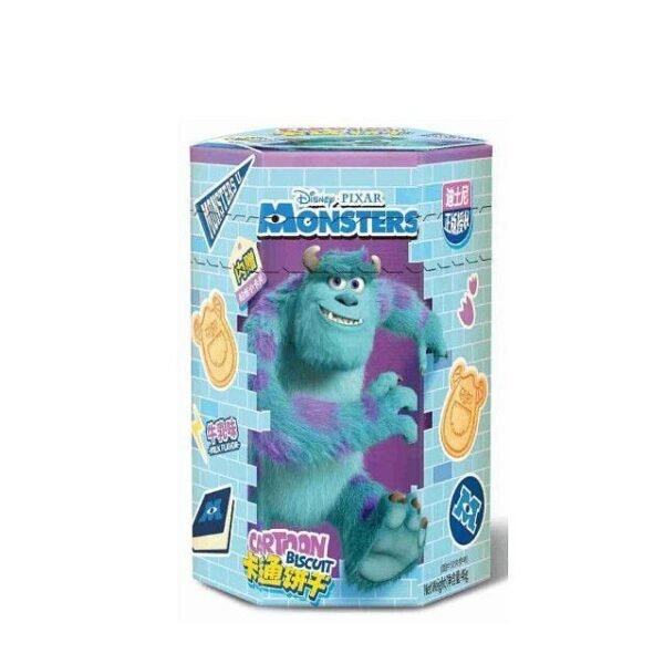 BISCOITO MONSTROS S.A SABOR LEITE 46G - DISNEY COD:6975800054819