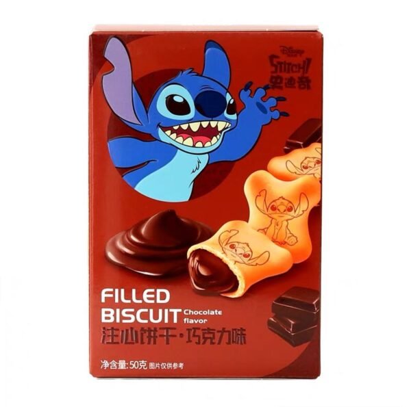 BISCOITO STITCH COM RECHEIO DE CHOCOLATE 50G - DISNEY COD:6924762331872