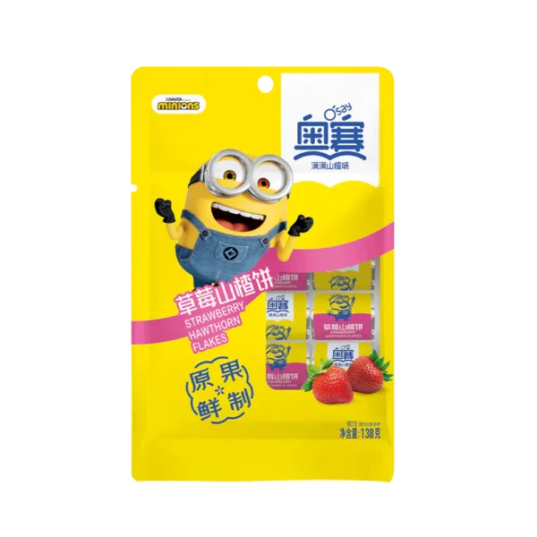 DOCE DE AMEIXA SABOR MORANGO 138G MINIONS ÓSAY COD: 6922017027228