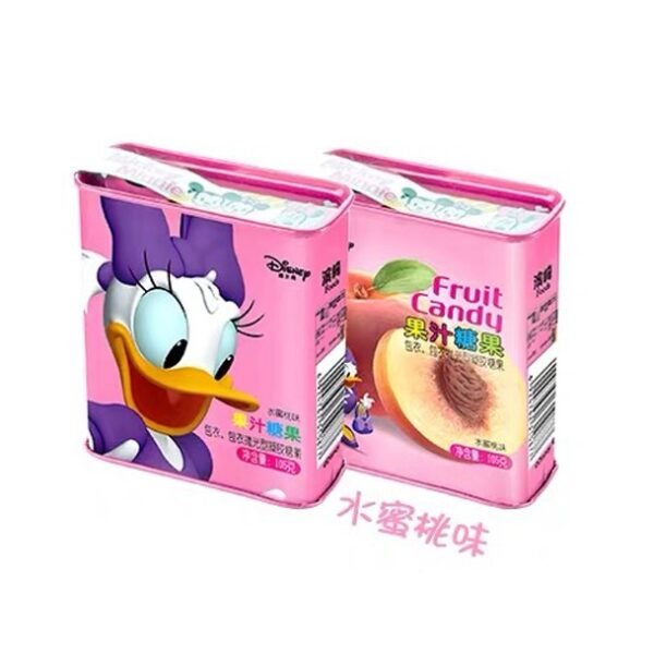 BALA DE GOMA EM LATA SABOR PÊSSEGO 105G - MARGARIDA - DISNEY COD:6924762310877 - Image 2