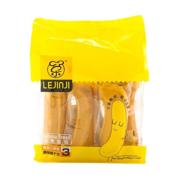PÃO SABOR BANANA 260G - LE JIN JI 乐锦记香蕉面包 COD:6933352830442