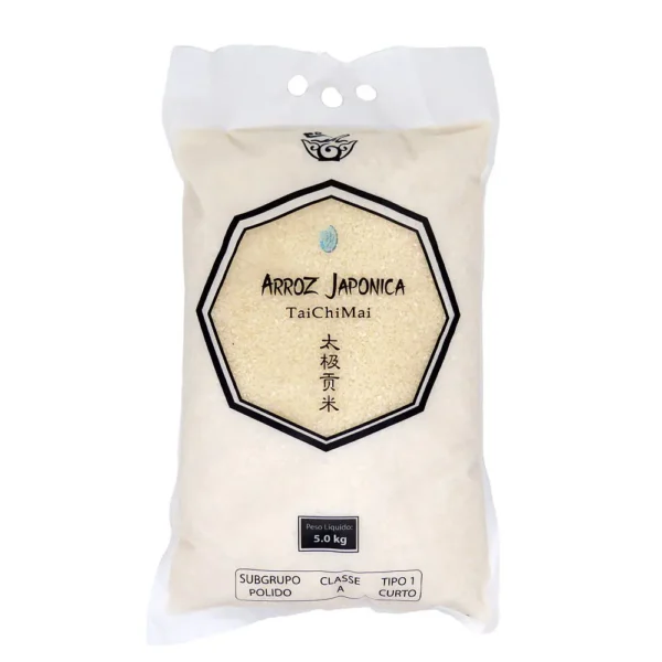 ARROZ JAPONICA 5KG GRÃO CURTO - TAICHIMAI 大极贡米 COD:8938534641012