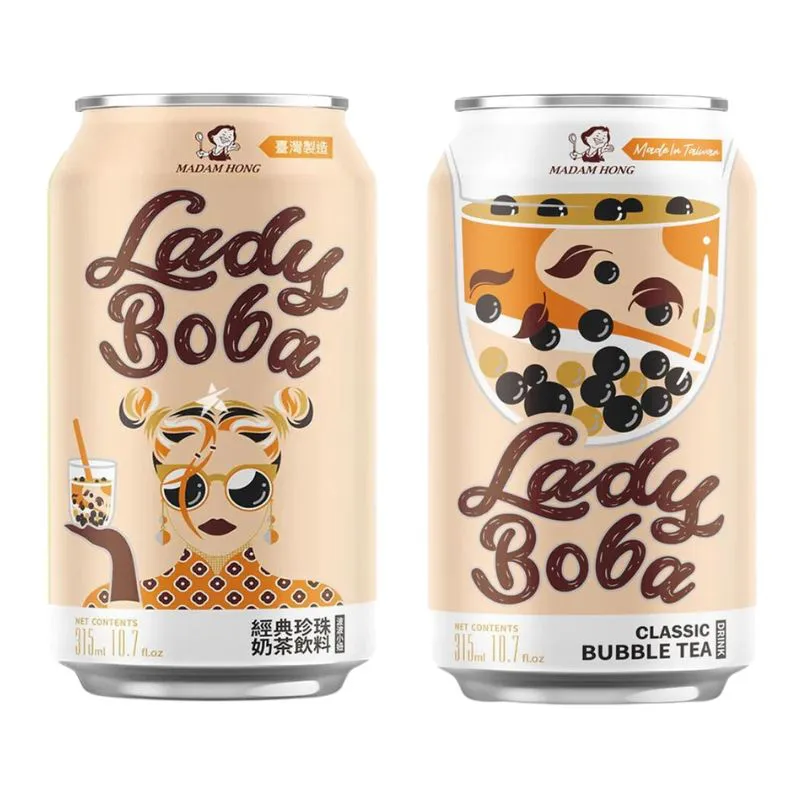 BUBBLE TEA CLASSIC SABOR CHÁ PRETO COM PEROLAS DE TAPIOCA 315ML LADY BOBA 珍珠奶茶原味 COD:4711115020048 - Image 2