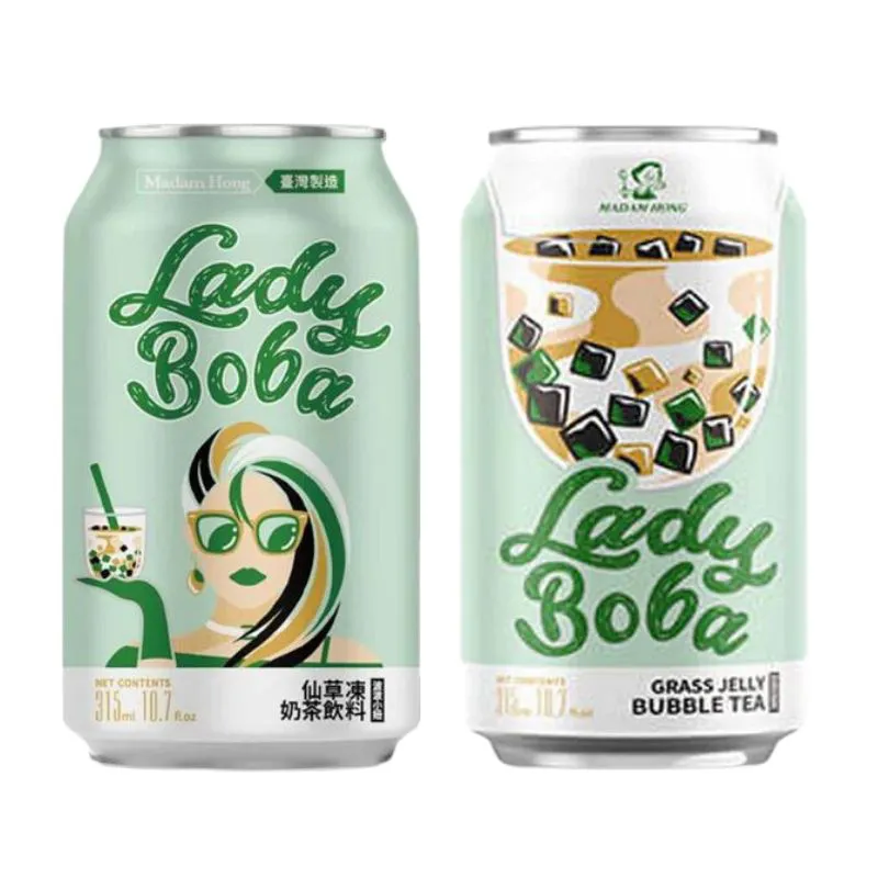 BUBBLE TEA CHÁ PRETO COM GELATINA 315ML - LADY BOBA 珍珠奶茶香 COD:4711115020055 - Image 2