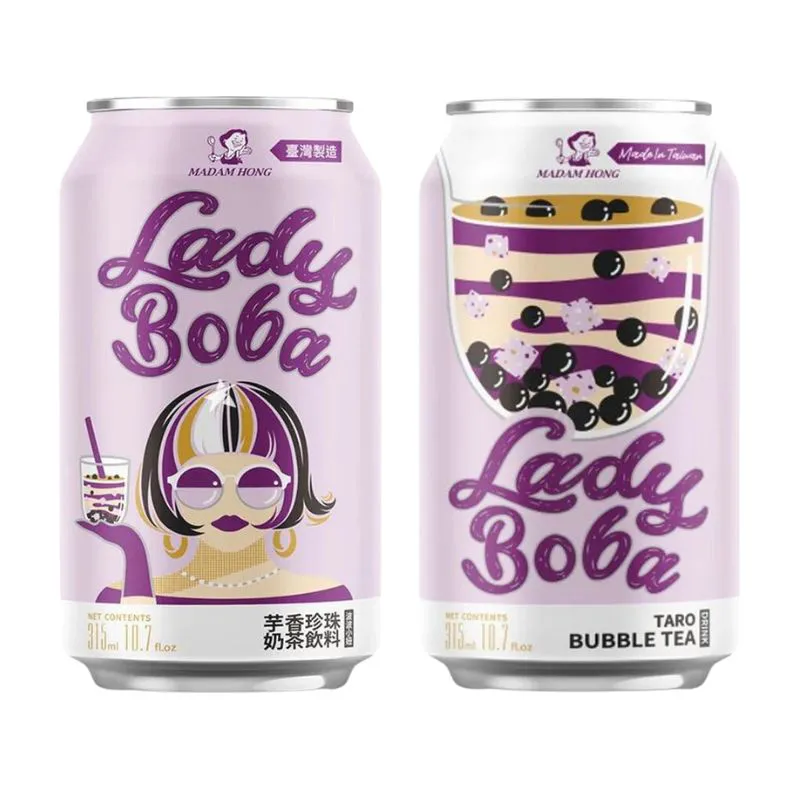 BUBBLE TEA SABOR INHAME COM PEROLAS DE TAPIOCA 315ML LADY BOBA 珍珠奶茶原味 COD:4711115020048 - Image 2