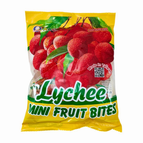 MINI GELATINA SABOR LICHIA COM COCONUTS 300G - ABC 荔枝果冻 COD:4710298060353