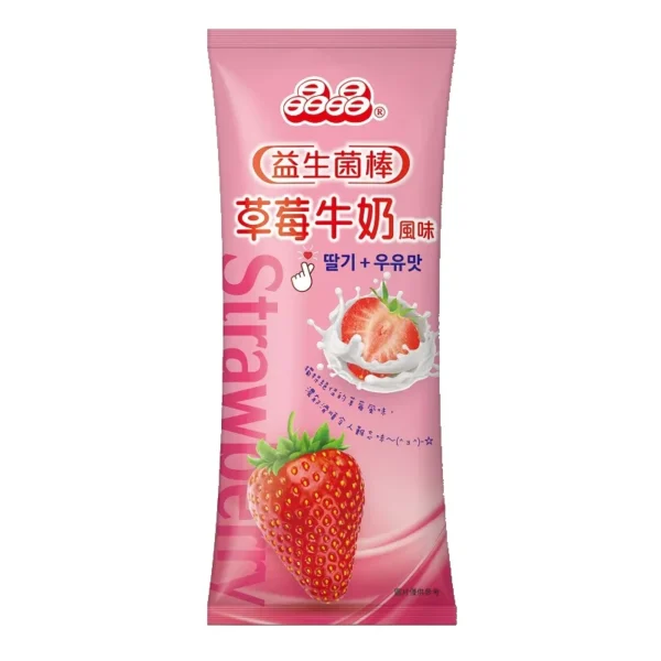 GELADINHO DE GELATINA SABOR  BANANA AO LEITE 680G - JIN JIN 益生菌草莓牛奶棒 COD:4710298230138