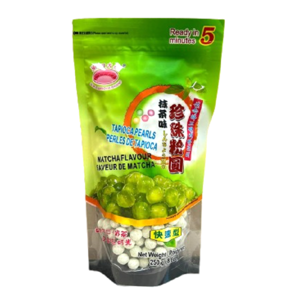 PEROLAS DE TAPIOCA SABOR CHÁ VERDE 250G - DONGMINGDAQIAO 东明大桥抹茶味珍珠粉圆 COD:6941882535898