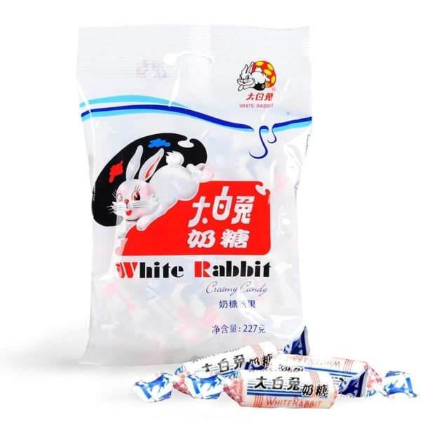 BALA DE LEITE 227G - WHITE RABBIT 大白兔奶糖 COD:6922024730036