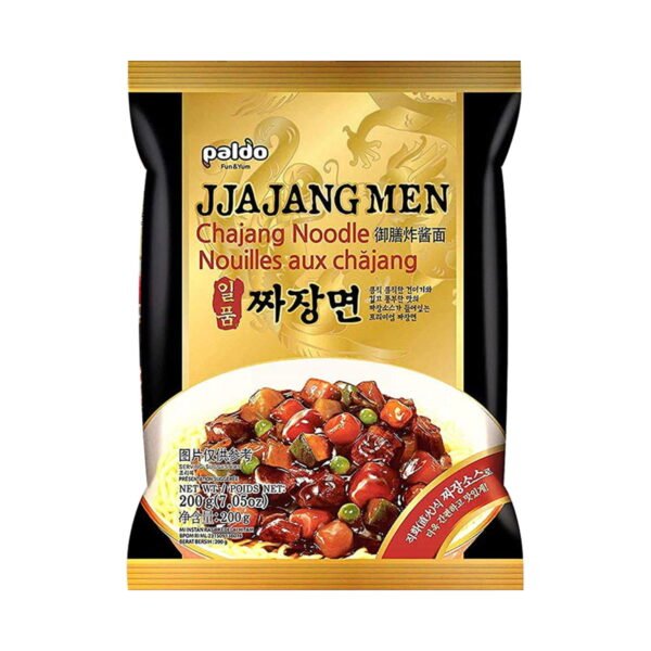MACARRÃO INSTANTÂNEO JJAJANGMEN SABOR SOJA PRETA 200G - PALDO 韩国炸酱面 COD:648436100590