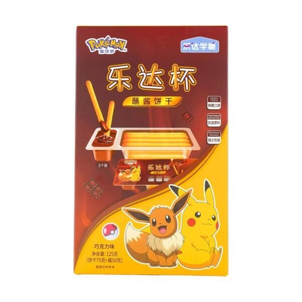 BISCOITO COM MOLHO DE CHOCOLATE 125G - POKÉMON - LEDA XUETANG COD:4895241205514