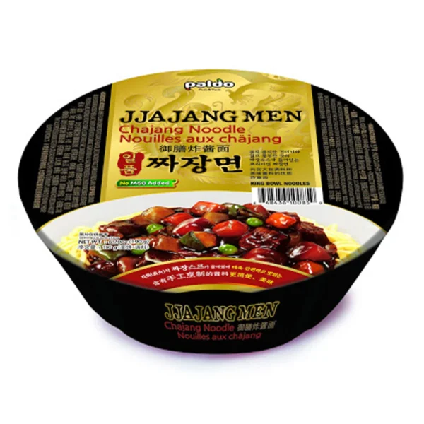 MACARRÃO INSTANTÂNEO JJAJANGMEN SABOR SOJA PRETA BOWL 190G - PALDO 韩国炸酱面 COD:648436100859