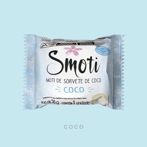 MOTI DE SORVETE SABOR COCO 50G SMOTI