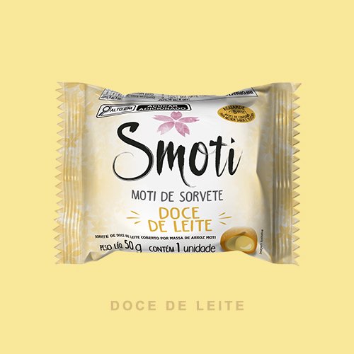 MOTI DE SORVETE SABOR DOCE DE LEITE 50G SMOTI COD:7898639430496