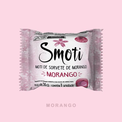 MOTI DE SORVETE SABOR MORANGO 50G SMOTI COD:7898639430465