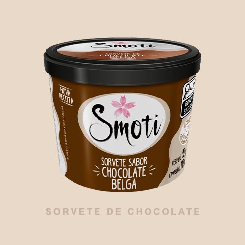 SORVETE SABOR CHOCOLATE BELGA 110ML SMOTI COD:7898639430090